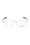 Oakley Unisex Chamfer 2 Clear Frame Transparent Lens Rectangular 54mm Glasses