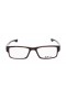 Oakley Unisex Airdrop Brown Frame Transparent Lens Rectangular 53mm Glasses