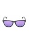 Oakley Women's Frogskins Gray Frame Purple Lens Rectangular 55mm Sunglasses