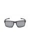 Oakley Unisex Sliver Black Frame Gray Lens Rectangular 57mm Sunglasses