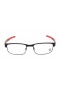 Oakley Men's Carbon Plate Black Frame Transparent Lens Rectangular 53mm Glasses
