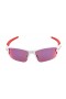 Oakley Men's Flak 2.0 White Frame Purple Lens Semi Rimless 59mm Sunglasses