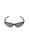 Oakley Men's Flak Black Frame Gray Lens Rectangular 63mm Polarized Sunglasses