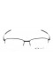 Oakley Unisex Wingfold 0.5 Black Frame Transparent Lens Semi Rimless 55mm Glasses