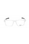 Oakley Unisex Chamfer 2 Clear Frame Transparent Lens Rectangular 52mm Glasses