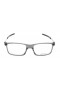 Oakley Unisex Pitchman Gray Frame Transparent Lens Rectangular 55mm Glasses