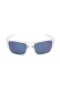 Oakley Unisex Fuel Cell Clear Frame Blue Lens Rectangular Sunglasses