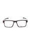 Oakley Unisex Chamfer 2 Brown Frame Transparent Lens Rectangular 52mm Glasses