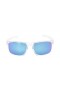 Oakley Men's Sliver Clear Frame Blue Lens Rectangular 57mm Sunglasses