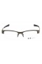 Oakley Men's Gasser 0.5 Bronze Frame Transparent Lens Semi Rimless 54mm Glasses