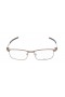 Oakley Men's Tincup Bronze Frame Transparent Lens Rectangular 52mm Glasses