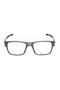 Oakley Men's Splinter Gray Frame Transparent Lens Rectangular 52mm Glasses