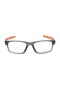 Oakley Men's Crosslink Gray Frame Transparent Lens Rectangular 54mm Glasses