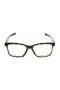 Oakley Unisex Fenceline Tortoise Frame Transparent Lens Rectangular 53mm Glasses