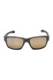 Oakley Unisex Jupiter Squared Gray Frame Brown Lens Rectangular 56mm Polarized Sunglasses