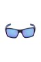 Oakley Men's Turbine Black Frame Blue Lens Rectangular 65mm Sunglasses