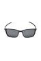 Oakley Men's Tincan Carbon Black Frame Gray Lens Rectangular 58mm Polarized Sunglasses