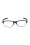 Oakley Men's Crosslink Brown Frame Transparent Lens Rectangular 53mm Glasses