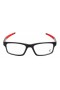 Oakley Men's Crosslink Black Frame Transparent Lens Rectangular 54mm Glasses