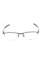 Oakley Unisex Barrelhouse 0.5 Bronze Frame Transparent Lens Semi Rimless 53mm Glasses