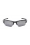 Oakley Unisex Flak Black Frame Gray Lens Rectangular 63mm Polarized Sunglasses