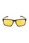 Oakley Men's Sliver Black Frame Yellow Lens Rectangular 57mm Sunglasses