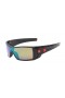 Oakley Men's Batwolf Black Frame Green Lens Shield Sunglasses