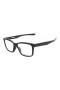 Oakley Men's Fenceline Black Frame Transparent Lens Rectangular 53mm Glasses