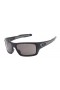 Oakley Men's Turbine Black Frame Gray Lens Rectangular 65mm Sunglasses