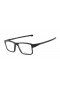 Oakley Unisex Chamfer 2 Black Frame Transparent Lens Rectangular 52mm Glasses