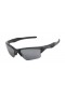 Oakley Unisex Half Jacket 2.0 Black Frame Gray Lens Rectangular 62mm Sunglasses