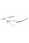 Oakley Unisex Wingfold 0.5 Bronze Frame Transparent Lens Semi Rimless 55mm Glasses