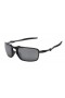 Oakley Men's Badman Black Frame Gray Lens Rectangular 60mm Polarized Sunglasses