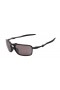 Oakley Men's Badman Black Frame Purple Lens Rectangular 60mm Polarized Sunglasses