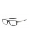 Oakley Men's Trailmix Black Frame Transparent Lens Rectangular 52mm Glasses