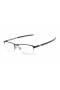 Oakley Unisex Tincup 0.5 Black Frame Transparent Lens Semi Rimless 53mm Glasses