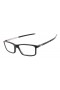 Oakley Unisex Pitchman Black Frame Transparent Lens Rectangular 55mm Glasses