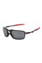 Oakley Men's Badman Black Frame Silver Lens Rectangular 60mm Polarized Sunglasses