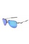 Oakley Men's Tailpin Black Frame Blue Lens Aviator 61mm Polarized Sunglasses