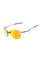 Oakley Unisex Tailend Gray Frame Yellow Lens Round 56mm Sunglasses