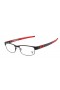 Oakley Men's Carbon Plate Black Frame Transparent Lens Rectangular 53mm Glasses