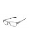 Oakley Men's Airdrop Gray Frame Transparent Lens Rectangular 53mm Glasses