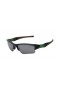 Oakley Men's Flak Black Frame Gray Lens Rectangular 63mm Polarized Sunglasses