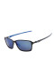 Oakley Men's Tincan Carbon Black Frame Blue Lens Rectangular 58mm Sunglasses