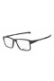 Oakley Unisex Chamfer 2 Gray Frame Transparent Lens Rectangular 54mm Glasses