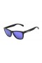 Oakley Women's Frogskins Black Frame Purple Lens Rectangular 55mm Sunglasses