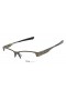 Oakley Men's Gasser 0.5 Bronze Frame Transparent Lens Semi Rimless 54mm Glasses