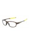Oakley Unisex Crosslink Brown Frame Transparent Lens Oval 54mm Glasses