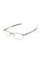 Oakley Men's Tincup Bronze Frame Transparent Lens Rectangular 52mm Glasses