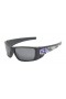 Oakley Men's Fuel Cell Gray Frame Gray Lens Rectangular 60mm Sunglasses